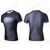 Marvel Captain America 2 Super Hero lycra compression tights sport T shirt Men fitness clothing short sleeves T shirt