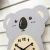 Import MDF Kids Clock Koala Bear Cartoon Picture Wall Clock from China