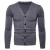 Import Men solid 7 color  classical  V neck long sleeves fit men plain blank knitwear cardigan sweater from China