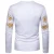 Import Mens Fashion Gold Foil Print Pullover Long Sleeve Sweatshirt from China