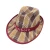 Import Men&#x27;s cowboy straw mat hat summer beach sunscreen sun hat straw hat from China