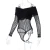 Import Mesh V Neck Off Shoulder Long Sleeve Bodysuit Women Sexy Body Suit Lady Fashion Bodycon Club One Piece 2021 Trendy Clothing from China