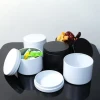 Metal Packaging Tea Leaf Tin Container Print Service Empty 4oz Round Tin Can with Lid Free Simple Cosmetics Candy Coffee Bean