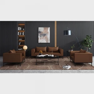 MIGE Office home furniture livingroom 7 seater modern leather sofa set