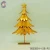 Import Mini gold colour metal Christmas tree craft for decorating home from China