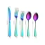 Import Mirror Polished Dishwasher Safe flatware spon fork knife 5 pieces dinner cutlery set from China