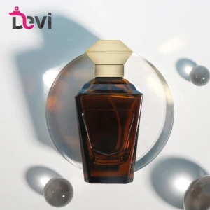 100ml Amber Vintage Unique Glass Scent Bottle High Quality Fine Mist Spray Perfume Bottles Manufacturer