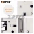 Import modern 70*40 golden panel mortice door lock body magnet lock body cylinder hole from China