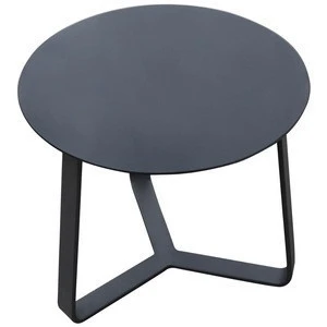Modern Aluminum Frame Glass Top Indoor Outdoor Coffee Table for Hotel Restaurant Side Table