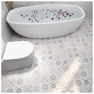 Modern Bathroom Tile Sticker Self-adhesive Floor Tiles Paper Home Decoration Waterproof and Non-slip PVC Floor Films Decorative