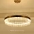 Import Modern crystal chandelier golden circle simple atmospheric crystal chandelier pendant lamp from China