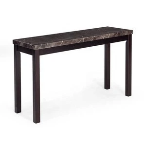 Modern Faux Marble Veneer with Engineered wood Console Table Sofa Table for Home/Office