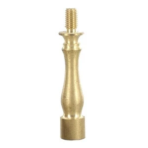 Modern  natural  brass  lamp shade riser  H2.0 inches(Thread:1/4-27UNF&amp;1/4-27UNF)