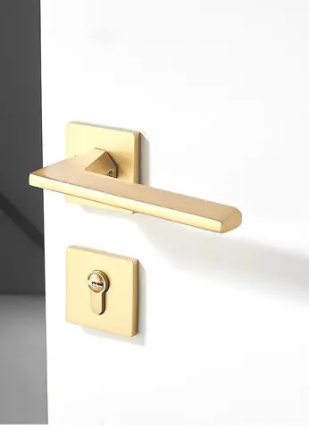 Buy Modern Silver Aluminum Key Lock Indoor Handle Elegant Access ...