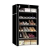 Modern space saving stackable metal storage shoe rack storage cabinet