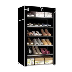 Modern space saving stackable metal storage shoe rack storage cabinet