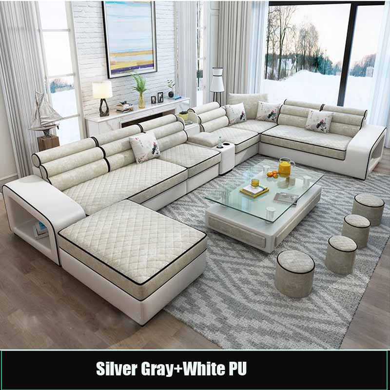 Buy Modern Style New Design Living Room Fabric U Shope Sofa Wholesale ...