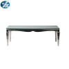 Modern Used Hotel Furniture Stainless Steel Dining Table and Chair Sets
