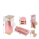 Montessori toy pretend toy diy wooden mini furniture toy