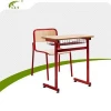 Morden Design Steel Tube School Study Table/ School Chair Set/Student Desk And Chair