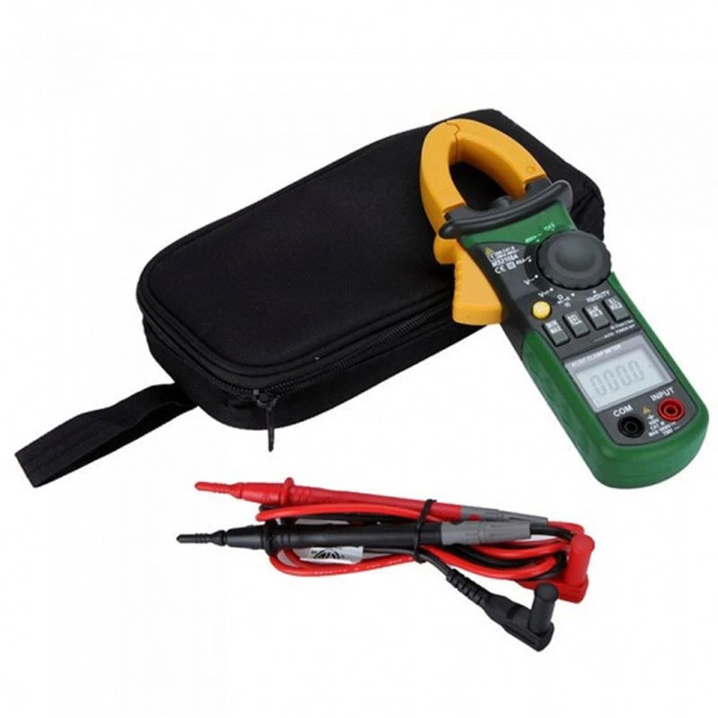 MS2108A Auto Range Digital AC DC Clamp Meter Multimeter 400A Current Voltage Frequency Capacitance Tester Worklight