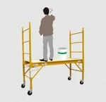 Multi-purpose  combination 6ft steel frame mobile scaffolding with wheels