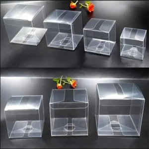 Multi Size Square Clear Plastic PVC Packaging Box For Chocolate Toys Jewelry Display Wedding Birthday Party Supplies