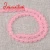 Import Natural Stone Light Pink Chalcedony Jades Round Loose Beads Making Necklace from China