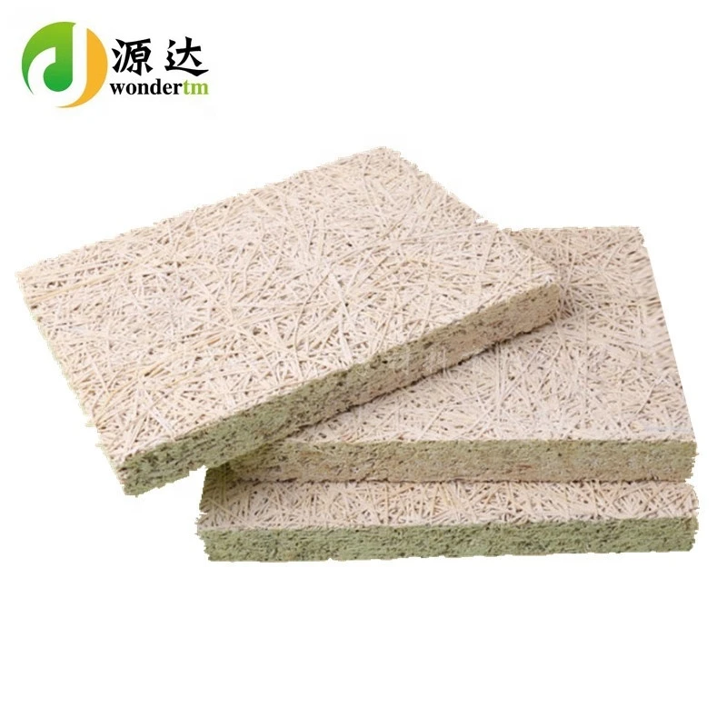 Natural Wood Wool Acoustic Panel Wood Sound proofing Fiber Board in China