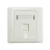 Import Network Face Plate Single Port Network RJ45 86 Type wall outlet RJ45 faceplate CAT5E CAT6 Wallplate from China