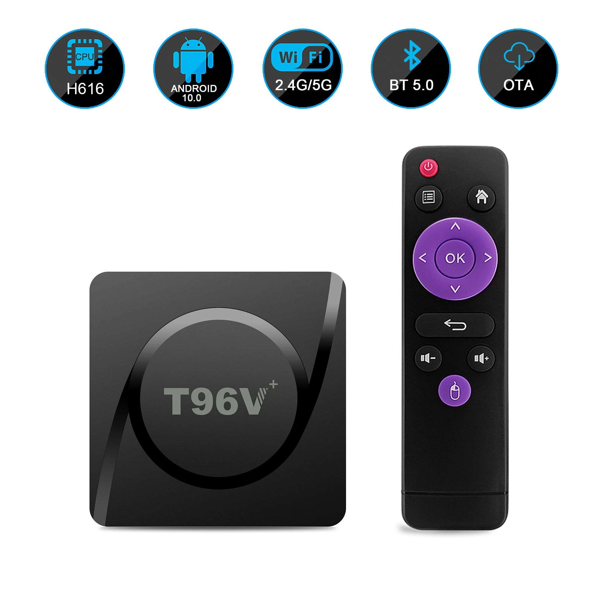 new 4k android tv box 2GB+16GB android 10.0 smart TV Android box manufacturer wholesale