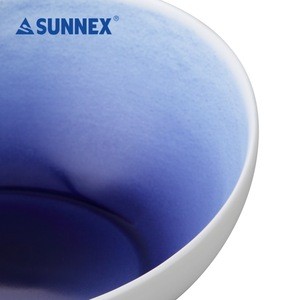 New 6 inch Blue Porcelain Coupe Dish for Hotel, Catering, Restaurant, Banquet