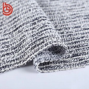 new arrival 290gsm acrylic polyester cotton blend lurex tweed fabric