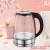Import New arrival of 1.8L glass electric water kettle of home appliance auto-shut protection cheap factory price OEM from China