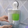 New design Magic Suction Cup Wall Mounted Double Liquid Soap Dispensers  hand  Press toilet  equipment hand sanitizer dispenser