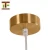 Import New design northern europe type simple modern copper ring led chandelier pendant light from China