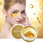 New Gold Korean Eye Mask Sleep Olhos Eyemask Masker Mata Anti Aging Dark Circle Parche Ojo Hydrogel Eye Patch Pad Under Eye Mask