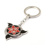 New Naruto Keychain Sasuke Uchiha Kaleidoscope Sharingan Anime Pendant Key Chain Rotatable Keyring Cosplay Jewelry