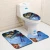 Import New product New Supplier comfortable absorbent bath room Toilet rug mat set ,5 pieces bath rug ,bathroom carpet set from China