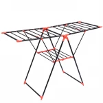 New style rolling collapsible laundry dryer rack