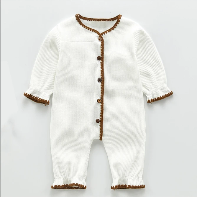 Newborn clothing fall style long sleeve infant clothing  jumpsuits and rompers baby rompers 100% cotton