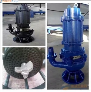 Non-clog ZJQ Series Lubi Stainless Cutter Agitator Cent  Submersible Sand Slurry  Sewage Sludge Suction Pump