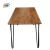 Import Nordic Style Hot Selling 4  Seaters Kitchen  Furniture Wooden Table With Metal Legs from China