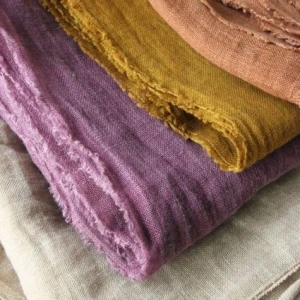 oeko tex bulk vintage soft durable 100% flax natural stonewashed linen fabric organic