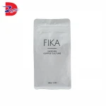 OEM acceptable 16oz flat bottom fround tobacco leaf coffee zipper pouch packaging bag with valve