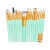 Import OEM branded private label green soft and beauty luxury cosmetic brushes makeup brushes tools from China