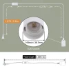 OEM Hanging Lantern Extension Cord Cable E26/E27 Pendant Light Socket On Off Inline Cord Switch Control Lamp