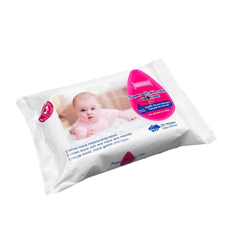 OEM Wet Wipers Sensitive Newborn Baby Wipers 99.9% Water Based Unscented Non Woven Baby Wet Wipers For Cleaning