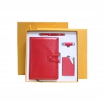 Office Stationery Pen USB Card Holder Notebook Gift Set Custom Logo