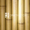 Onethatch Bamboo Panel (Round, Sundried Color) ; Synthetic Bamboo for Wall Cladding